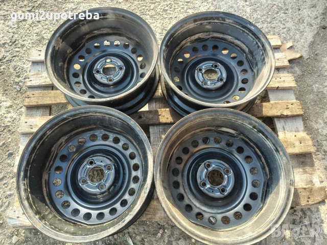 16цола Джанти 4х100 Nissan Note Kicks Dacia Logan et45 6J Оригинал, снимка 8 - Гуми и джанти - 54256733