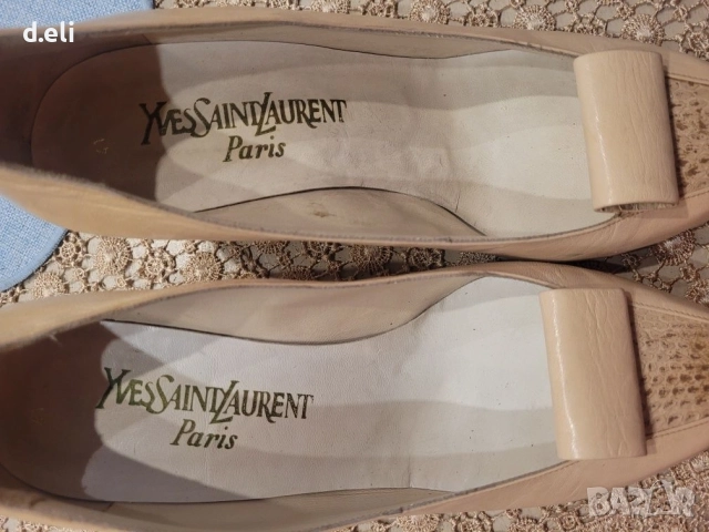 НОВО! Saint Laurent и Max Mara ( Intrend) Original Size 41.5 100% Кожа Страхотни нови обувки, снимка 7 - Дамски елегантни обувки - 54559771