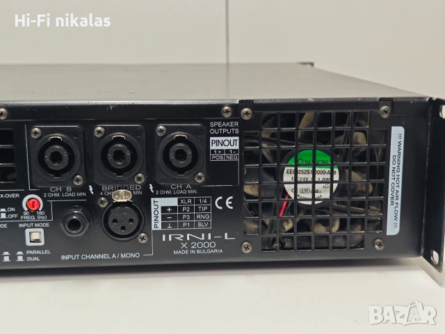 професионално крайно стъпало усилвател IRNI - L X 2000, снимка 10 - Ресийвъри, усилватели, смесителни пултове - 54227221