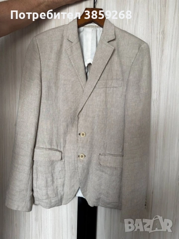 Оригинално мъжко ленено сако Zara Man