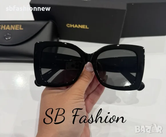 Chanel черни очила с лого, снимка 8 - Слънчеви и диоптрични очила - 55468216