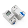 Монофазен електромер за DIN шина 35mm LCD 5(80)A 230V с измерване на kWh, напрежение 10419, снимка 6