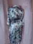 S/M Розов сатенен халат на цветя , снимка 5