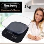 Кухненска везна с купа Rosberg Premium, 5 кг., 3xAAAбатерии, LED екран, снимка 1