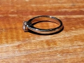 18к Пръстен бяло злато 2g с 0.18ct диамант VS1, снимка 8