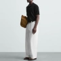 ZARA плетена мрежеста мъжка риза с къс ръкав M-L, снимка 7