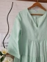 Ленена рокля в цвят мента Италия , снимка 3