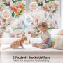 Ново Фолио за прозорци Магнолия Дъгов Ефект Поверителност UV Защита 44.5x200см, снимка 3