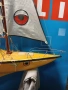 Голяма стара руска играчка яхта със електро двигател., снимка 6