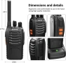 Комплект професионални радиостанции Walkie Talkie 4 броя 16 канала, снимка 6