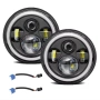 Кръгъл LED фар 7 инча 60W 7000LM IP68 – Jeep Wrangler Suzuki Samurai Nissan Patrol Мотоциклети 10247, снимка 1