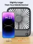 Комплект от 2 броя преносими настолни вентилатори TOPK (TOPK 2-Pack Portable Desk Fan), снимка 5