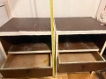 Комплект нощни шкафчета масив дърво, снимка 1