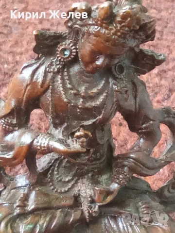 Бронзова фигурка на Авалокитешвара 70441, снимка 9 - Колекции - 54179759