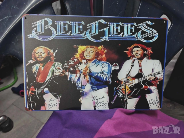 BEE GEES Tin Sign-метална табела(плакет), снимка 3 - Китари - 54805465
