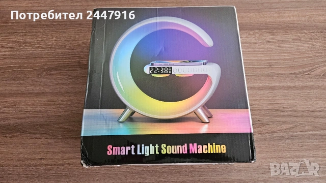 G shape RGB блутуут колонка и wireless charger 15w, снимка 3 - Bluetooth тонколони - 54516271