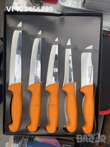 Комплект качествени турски месарски ножове 5 броя