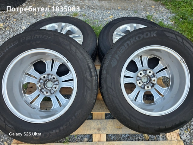 Лети джанти 16ки 5х114.3 Kia + летни гуми 215/70/16 Hankook, снимка 10 - Гуми и джанти - 54822038