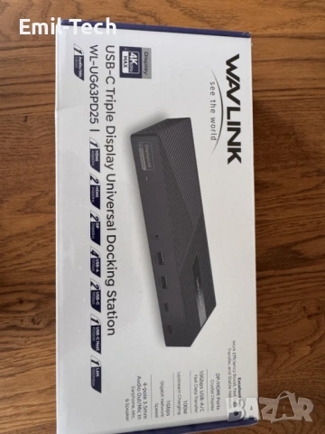 WAVLINK 15-в-1 USB-C Docking Station – Triple Display, 100W PD, HDMI/DP, снимка 12 - Рутери - 54780844