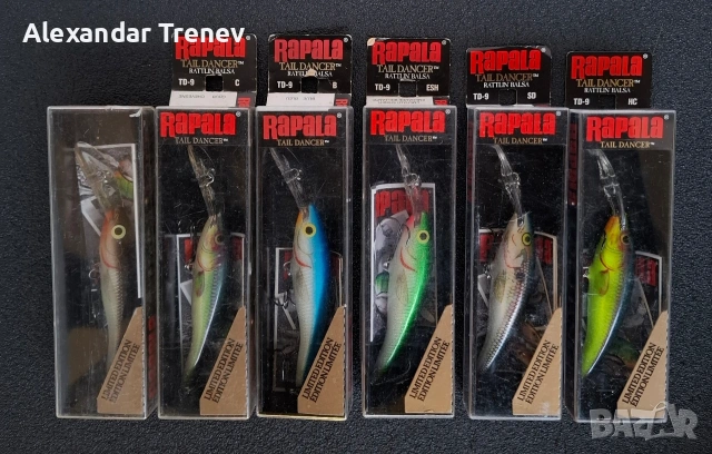 Воблери Rapala TD и TDD, снимка 2 - Такъми - 54168718