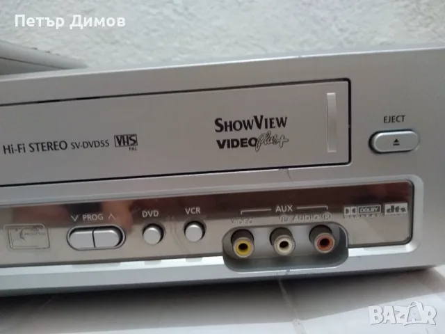 SAMSUNG-DVD-SV55-VHS/DVD-RECORDER, снимка 6 - Плейъри, домашно кино, прожектори - 55428311