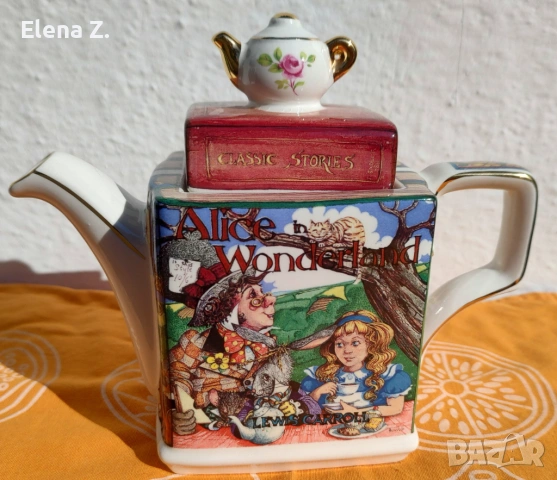 Рядък чайник Sadler Алиса в страната на чудесата