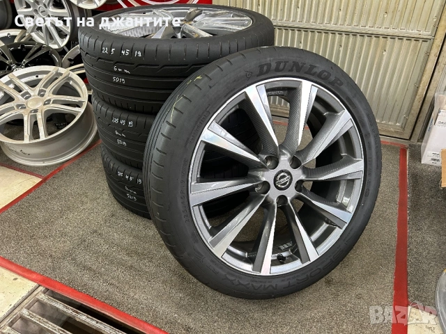 Джанти с Гуми 19 Цола 5х114.3 Nissan Qashqai Juke Renault  Гуми 225/45/19 Dunlop , снимка 2 - Гуми и джанти - 54824041