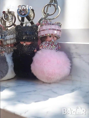 Monchhichi Пухкав ключодържател-8е, снимка 4 - Други - 50051238