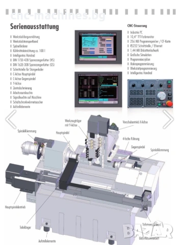 CNC Струг с ЦПУ 6 оси MÜGA TURN - XP4-42 SM ЦПУ струг , снимка 12 - Други машини и части - 54822817