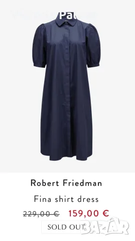 Robert Friedman - луксозна дизайнерска рокля-риза | Made in Italy I 100% памук, снимка 16 - Рокли - 55408907