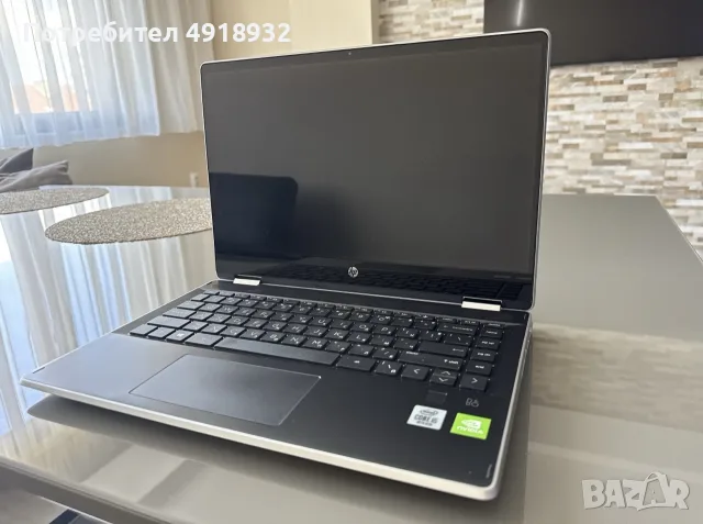 HP Pavilion x360 14” Touch | i5-10210U | 8GB | 512GB SSD | MX130 2GB, снимка 3 - Лаптопи за дома - 55664245