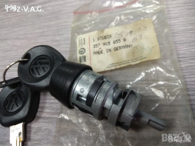 357905855B**NEU**Audi VW Заключващ патрон + контактен ключ 02.88-01.04 , снимка 2 - Части - 55278964