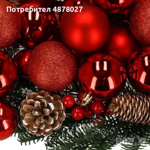 Комплект от 6 броя коледни топки, 4 см., снимка 8 - Коледни подаръци - 55439133