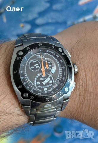 Seiko Sportura Kinetic Chronograph 7L22-0AS0, снимка 2 - Мъжки - 54578652