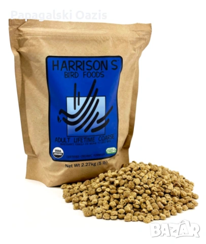 Храна за средни и големи папагали Harrison Lifetime Coarse - 2.27 кг (5 lb)