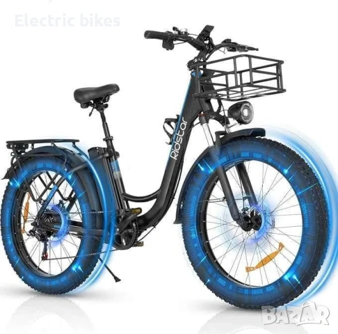 Ridstar MN26 Електрически Велосипед 26" 48V 20Ah – Fat Tire, До 60 км Пробег, снимка 5 - Велосипеди - 55013841