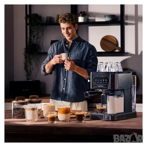 полуавтоматична еспресо машина Cecotec Power Espresso 20 Coldbrew, снимка 4 - Кафемашини - 55193285