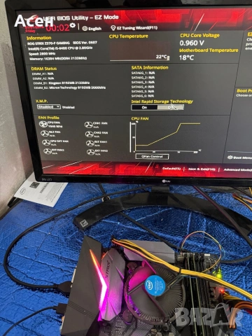 платка ASUS ROG Z370-F GAMING, и i5-8400 и рам 16 gb, снимка 3 - Видеокарти - 49422991
