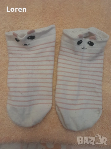 Подарявам!къси памучни чорапки с ушички