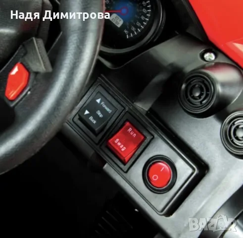 Детско електрическо бъги 4×4 с дистанционно, LED, USB и MP3 – 4 мотора, червено, снимка 7 - Коли, камиони, мотори, писти - 55654062