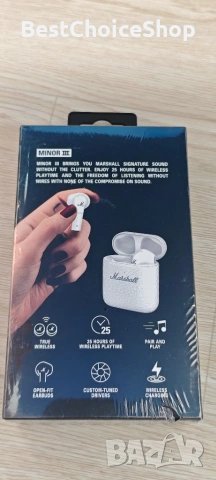 Безжични слушалки Marshall - Minor III, 25 часа живот на батерията, снимка 4 - Bluetooth слушалки - 55180564