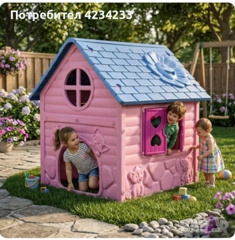 Детска къщичка за ъ, снимка 2 - Градински мебели, декорация  - 55302214