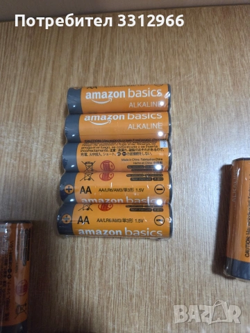 50 броя алкални батерии Amazon Basics тип AA с напрежение 1,5 волта., снимка 2 - Друга електроника - 54955111