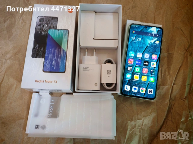 Xiaomi Redmi Note 13 4G 8GB/256GB като нов, зелен, снимка 10 - Xiaomi - 54368525