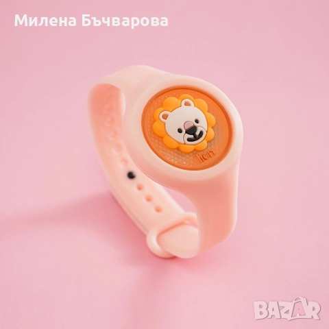 Детска играчка часовник, против комари, светлинен ефект 