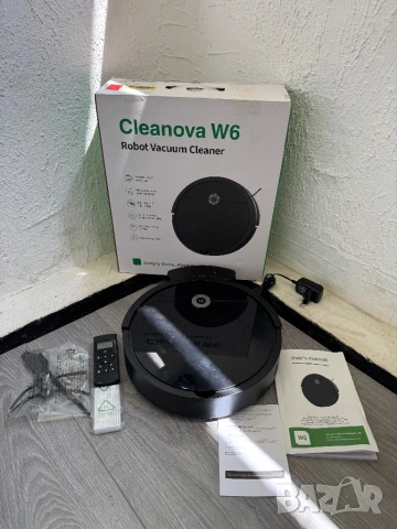 Робот Прахосмукачка Vexilar W6 2800Pa Смарт за Сухо Почистване на Подове и Килими, с Дистанционно!