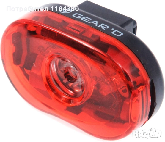 Комплект фар стоп габарити за велосипед колело LED Gear'D, снимка 3 - Аксесоари за велосипеди - 54536579