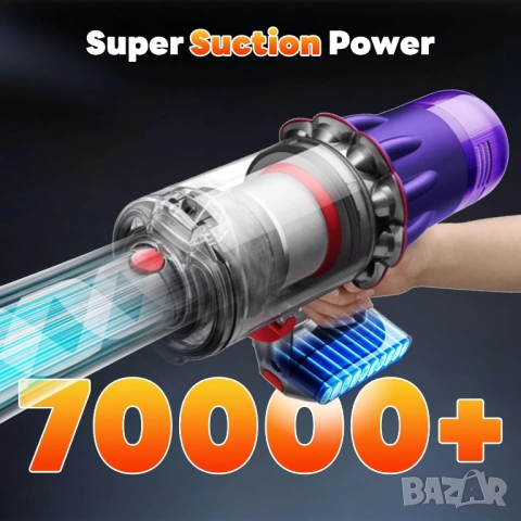 Резервна батерия 7200mAh за Dyson V10 / SV12 с филтър - НОВА, снимка 3 - Прахосмукачки - 54919072