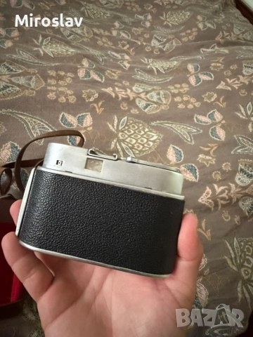 Ретро фотоапарат Beirette Modell 2 с обектив Meritar 2.9/45 и кожен калъф 35мм лента, снимка 2 - Антикварни и старинни предмети - 55142360
