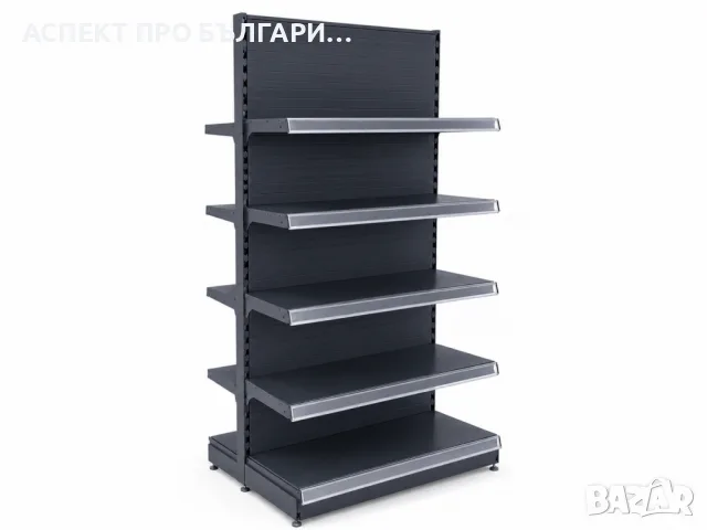 Островен стелаж 30х195х30,L100,B30/4х30